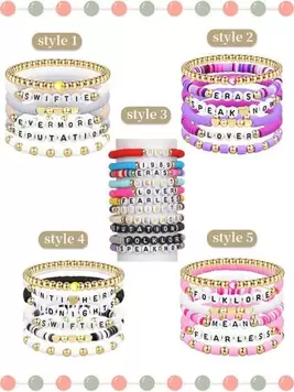 Bracelets For Women, Colorful Friendship Bracelets, Stackable Beaded Bracelets, Clay Bead Bracelets Surfer Bracelets Cute Bracelets For Concert Beach Vacation Gift offers at $5.03 in SheIn