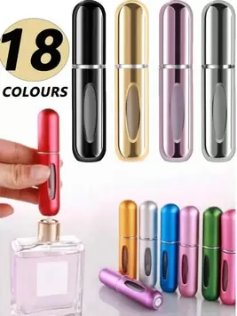 10Pcs,5ml-Perfume Travel Refillable,Perfume Refillable Bottle Spray Bottling Dispenser Empty Liquid Container,Travel Essentials,Multiple Colors,Mini Perfume Bottle,Bottle Spray Bottling Dispenser M... offers at $1.37 in SheIn