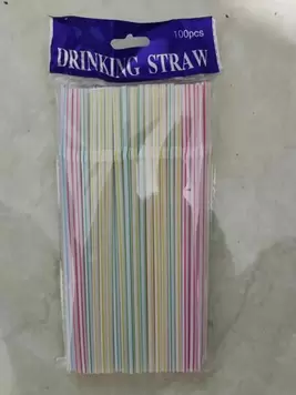 100pcs Striped Pattern Straw ,Kitchen,Christmas Gift offers at $2.39 in SheIn