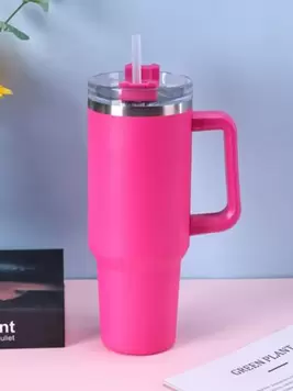 1pc 1200ml Double-Layer 304 Stainless Steel Vacuum Insulated Large Capacity Sports & Car Cup With Spray Coating In Multiple Colors, Comes With 1 PP Straw. Cup Brush, Extra Straw, Silicone Mat Can B... offers at $1.39 in SheIn