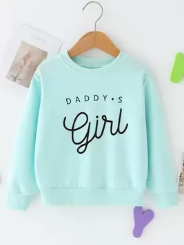 SHEIN Young Girl Letter Graphic Pullover offers at $8.15 in SheIn