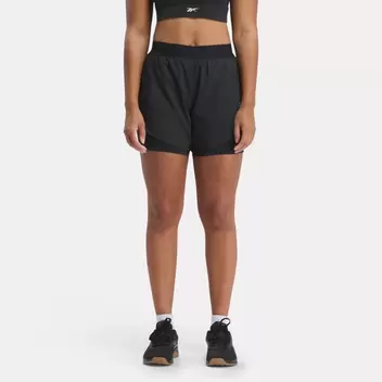 Running two-in-one shorts offers at $80 in Reebok