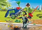 71434 - Agents d'entretien voirie avec équipement offers at $19.99 in Playmobil