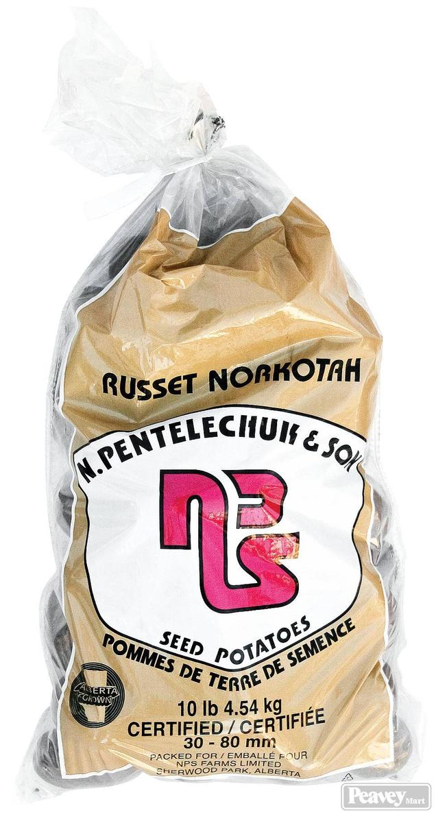White Russet Norkotah Seed Potatoes offers at $3.59 in Peavey Mart