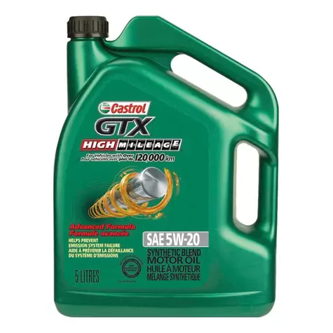 00018-3A Castrol GTX 5W20 High Mileage Engine Oil, 5-L offers at $52.99 in Part Source