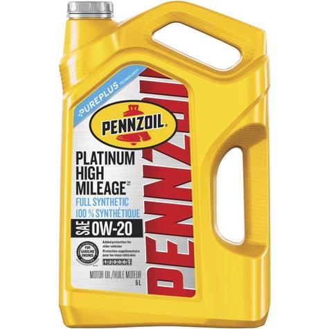 550049506 Pennzoil 0W20 Platinum Synthetic High Mileage Motor Oil, 5-L offers at $48.99 in Part Source