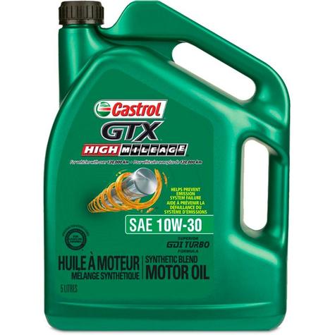 Castrol GTX High MileageEngine Oil, 5-L offers at $39.88 in Part Source