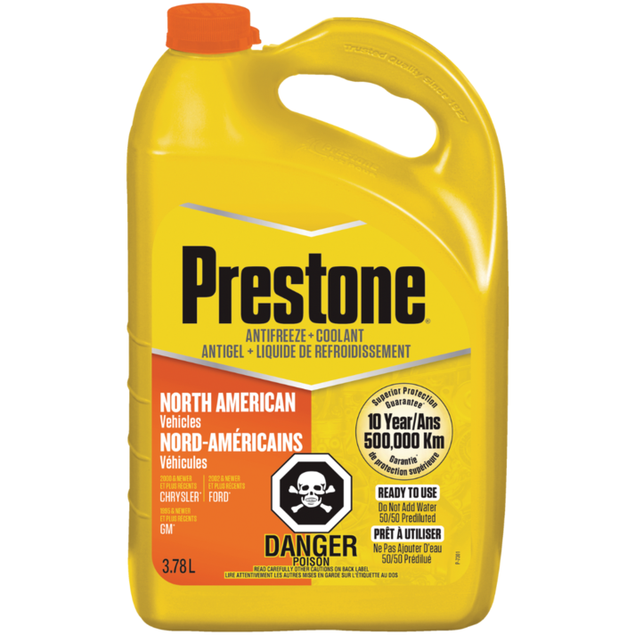 Prestone American Vehicles Anti-Freeze/Coolant, Orange 3.8-L offers at $21.59 in Part Source