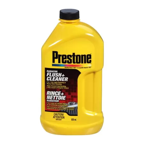 70861 Prestone Radiator Flush Plus Cleaner, 650-mL offers at $7.99 in Part Source