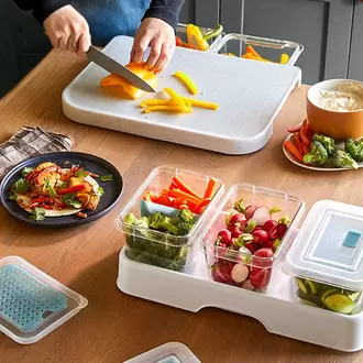 Prep & Store System offers at $196 in Pampered Chef