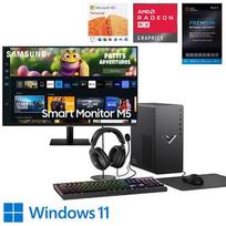 HP Victus Gaming Desktop w/ 32" MonItor, Total Defense Internet Security & Microsoft 365 offers at $229.99 in Aaron's