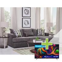 Envy Chaise Sofa with 50" Element 4K UHD TV offers at $94.98 in Aaron's