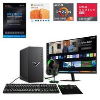 HP Victus Gaming Desktop 8GB Ram 512GB SSD w/ 32" Samsung Smart Monitor, Total Defense Internet Security & Microsoft Office 365 offers at $214.99 in Aaron's