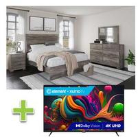 6 - Piece Ralinski Queen Bedroom Set with Element 50" 4K UHD Smart Xumo TV offers at $92.98 in Aaron's
