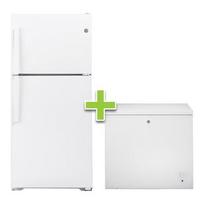 Top Mount White Refrigerator & Chest Freezer offers at $139.98 in Aaron's