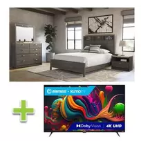 6 - Piece Evolution Queen Bedroom Set with Element 50" 4K UHD Smart Xumo TV offers at $134.98 in Aaron's