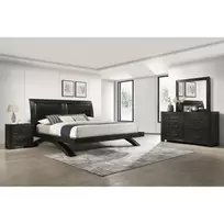 6 - Piece Lenore Queen Bedroom Set with 9.5" Tight Top Extra Firm Mattress offers at $174.98 in Aaron's