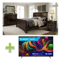 6 - Piece Dominique Queen Bedroom Set with Element 50" 4K UHD Smart Xumo TV offers at $107.98 in Aaron's