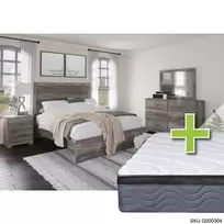 Ralinski 6 - Piece Queen Bedroom Set w/ 9.5" Tight Top Extra Firm Memory Foam Mattress, Foundation, & Cases offers at $104.33 in Aaron's