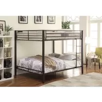 Kaleb Queen Bunk Bed with 12" Plush Pillow Top Medium Mattress offers at $149.96 in Aaron's