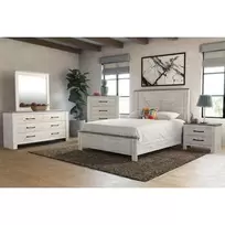 King Adorna 2-Tone, Dresser, Mirror, Chest, Nightstand offers at $128.99 in Aaron's