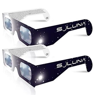 Soluna Solar Eclipse Glasses offers at $29.99 in Amazon