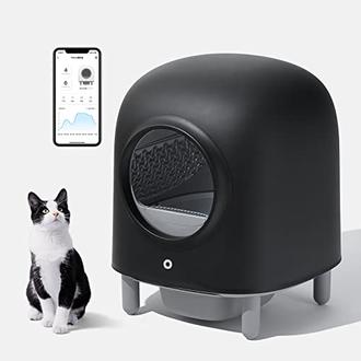 Petree Self Cleaning Cat Litter Box, No More Scooping Automatic Cat Litter Box with APP Control, Safety Protection, Odor Removal, Large Space for Multiple Cats offers at $499 in Amazon