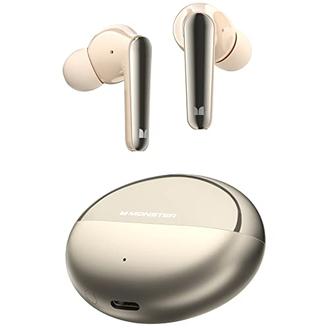 Monster N-Lite 203 AirLinks Wireless Earbuds, Bluetooth Headphones with HiFi Stereo, Wireless Earphones with HD Clear Call, 30H Playback, Type-C Charging, Touch Control, IPX6 Waterproof in-Ear Earbuds offers at $39.98 in Amazon