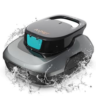 AIPER Scuba SE Robotic Pool Cleaner, Cordless Robotic Pool Vacuum, Lasts up to 90 Mins, Ideal for Above Ground Pools, Automatic Cleaning with Self-Parking Capabilities offers at $199.99 in Amazon