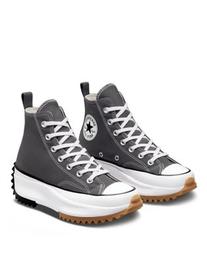 Converse Run Star Hike Hi sneakers in iron gray offers at $66 in Asos