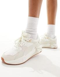 PUMA RS Plusoid sneakers in off white with rubber sole offers at $71.5 in Asos