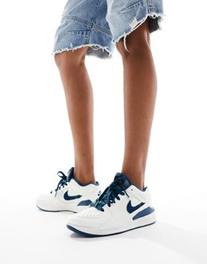 Nike Jordan Stadium 90 sneakers in stone & blue offers at $91 in Asos