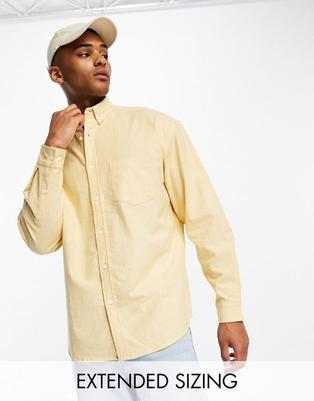ASOS DESIGN 90s oversized oxford shirt in lemon yarn dye offers at $12 in Asos
