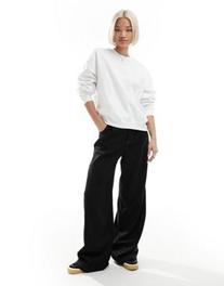 Weekday Essence standard sweatshirt in white offers at $45 in Asos