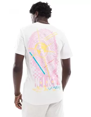 Nike Sportswear graphic t-shirt in white and multi offers at $40 in Asos