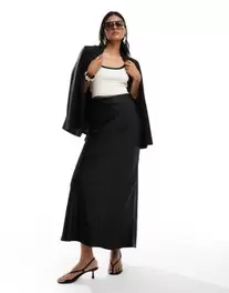 & Other Stories satin maxi skirt in black offers at $139 in Asos