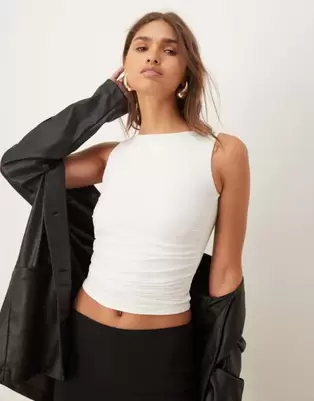 Tala 365 Originals backless top in off white offers at $42 in Asos