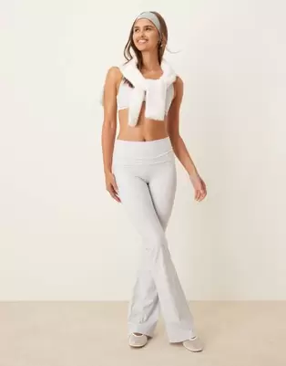 Tala DayFlex fold waist leggings in heather gray offers at $94 in Asos