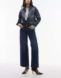 ARKET Cloud low rise baggy wide leg jeans in blue rinse wash offers at $141 in Asos