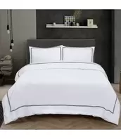 LAUREN TAYLOR HOTEL LUXURY HOME COTTON 3pc DUVET COVER SET offers at $47.99 in Beddington's