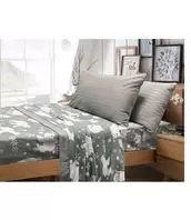 RUSTIC CABIN WINTER WONDERLAND MICROFLEECE SHEET SET offers at $27.99 in Beddington's