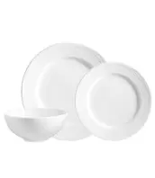 12PC EMBOSSED WAVE DINNERWARE SET SUPER WHITE offers at $39.99 in Beddington's