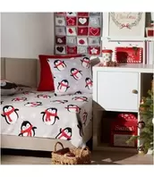 LAUREN TAYLOR CHRISTMAS FLEECE PRINTED THROW 50X60" AST (PENGUIN or GNOME) offers at $4.99 in Beddington's