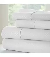 LAUREN TAYLOR BACK TO BASICS DOBBY MICROFIBER SHEET SET (MP8) offers at $19.99 in Beddington's