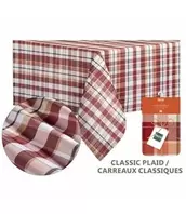 PRINTED TEXTURED FABRIC FALL COLLECTION TABLECLOTHS offers at $6.99 in Beddington's