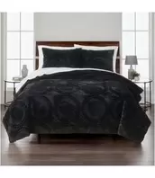 LAUREN TAYLOR PLUSH VELVET FAUX FUR 3Pc COMFORTER SET offers at $89.99 in Beddington's