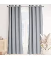 LAUREN TAYLOR 2 PK MICROSUEDE WOVEN BLACKOUT GROMMET TOP WINDOW PANELS 52x84" offers at $29.99 in Beddington's