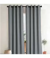 LAUREN TAYLOR 2 PK FAUX LINEN THERMAL BLACKOUT FOAMBACK GROMMET TOP WINDOW PANELS 52x84" offers at $29.99 in Beddington's