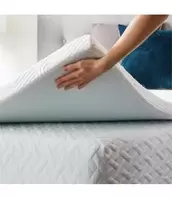 3" MEMORY FOAM MATTRESS TOPPER w/ZIPPERED KNITTED COVER offers at $134.99 in Beddington's