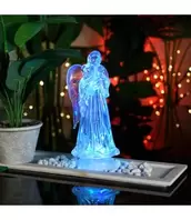 CHRISTMAS GLITTER LED COLOUR CHANGING ANGEL w/TRUMPET (MP8) offers at $19.99 in Beddington's